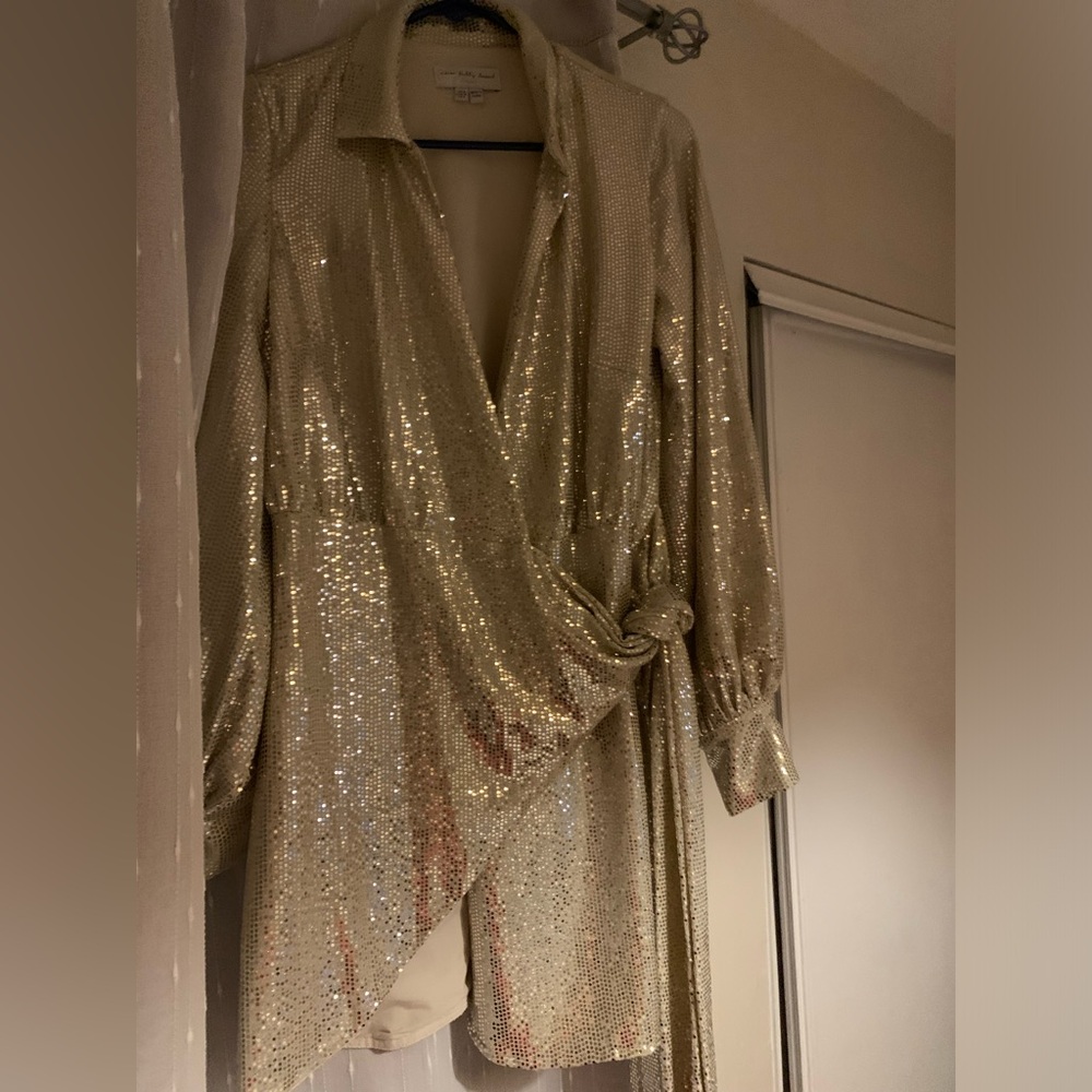 Never fully dressed - sequin wrap dress - worn once size US 4